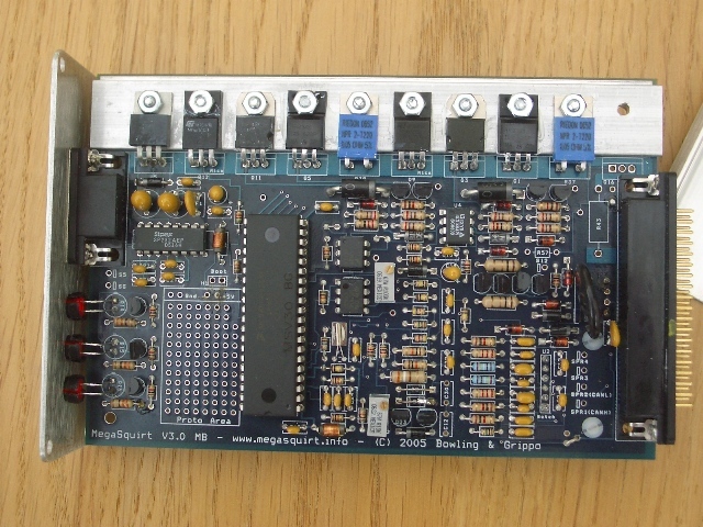 Top view of the finished board